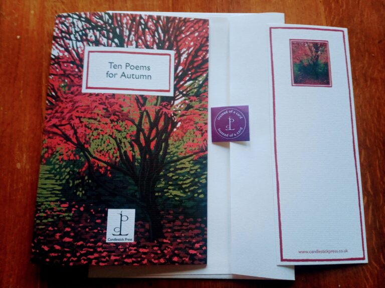 Instead of a Card from Candlestick Press – beautiful poetry or prose pamphlet gifts – @poetrycandle